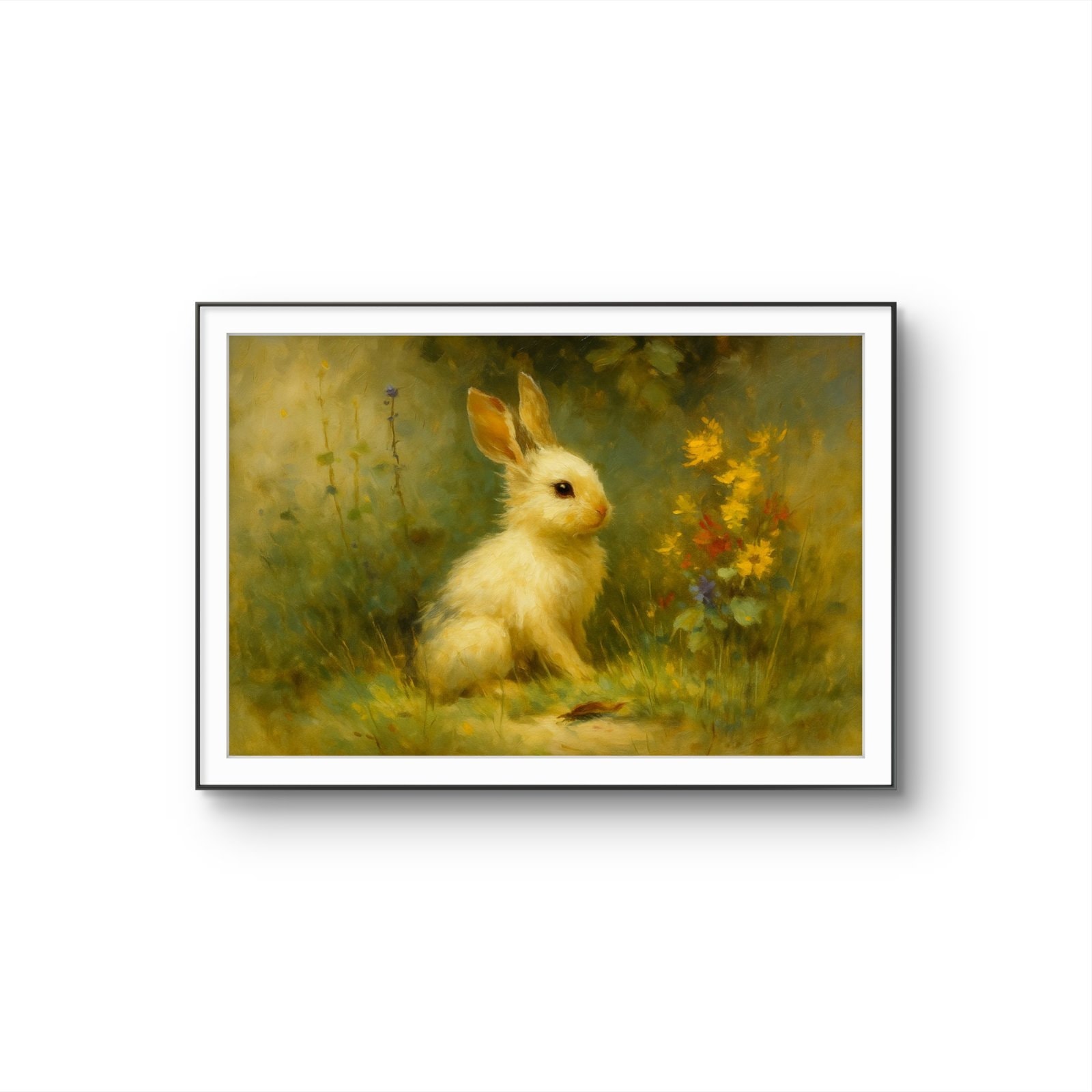 Henri des Bois - A Gentle Moment in the Meadow — Mixed Media fine art print by Henri des Bois