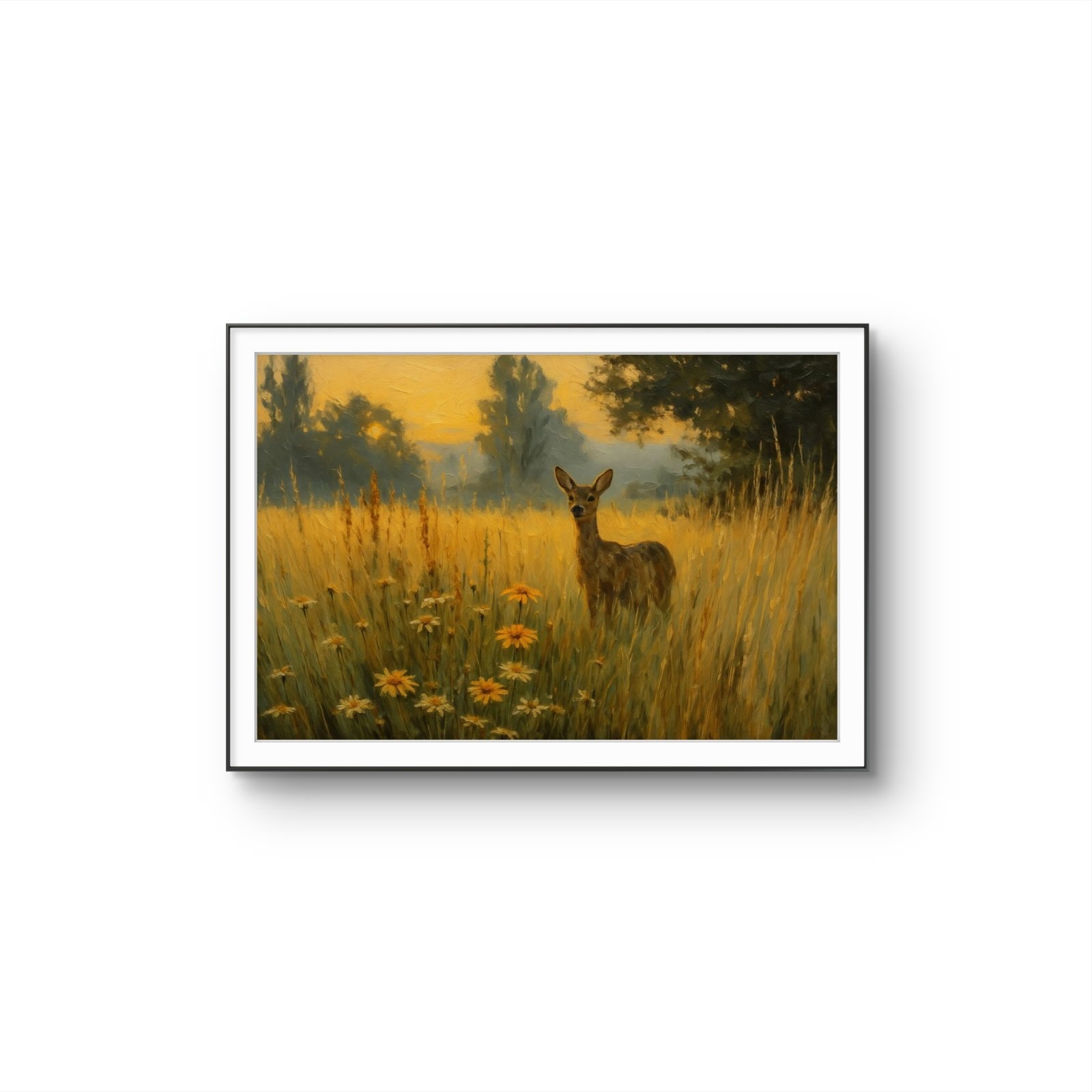Henri des Bois - Golden Dawn — Mixed Media fine art print by Henri des Bois