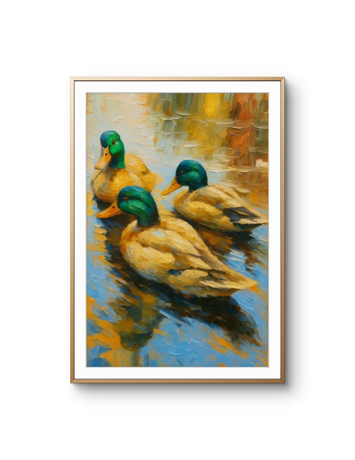 Elena Aureli - The Trio in Tranquility — Mixed Media fine art print by Elena Aureli