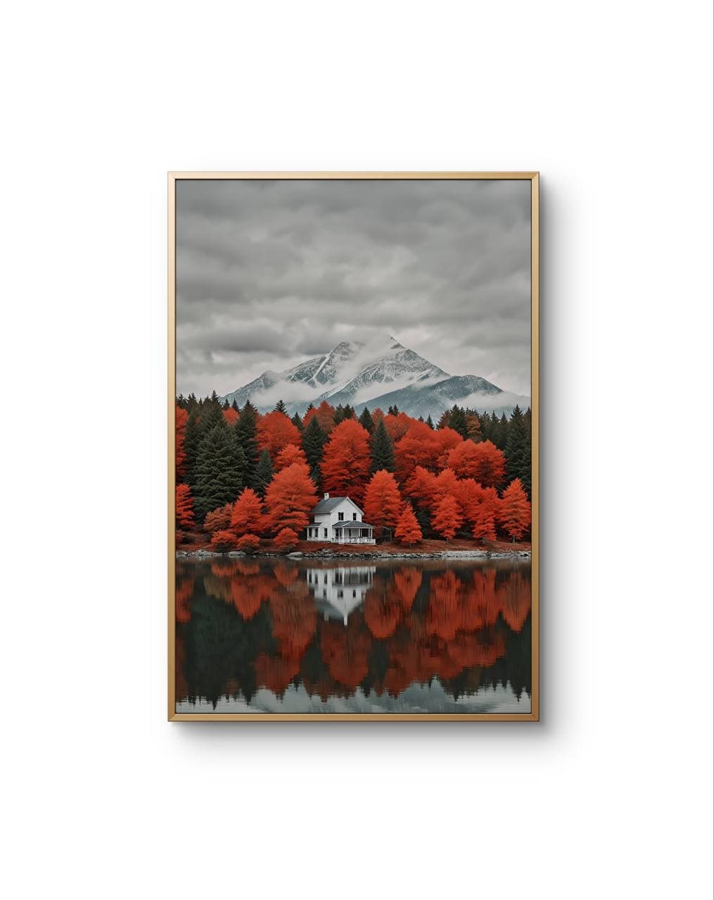 Bellucci - Autumn Reflections by the Lake — Photography fine art print by Bellucci