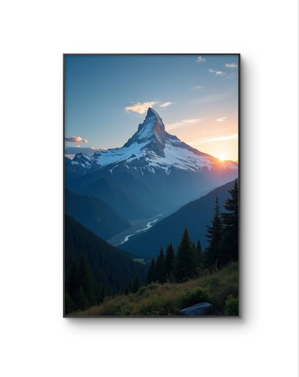 LumièreVue - The Summit’s Embrace — Photography fine art print by LumièreVue