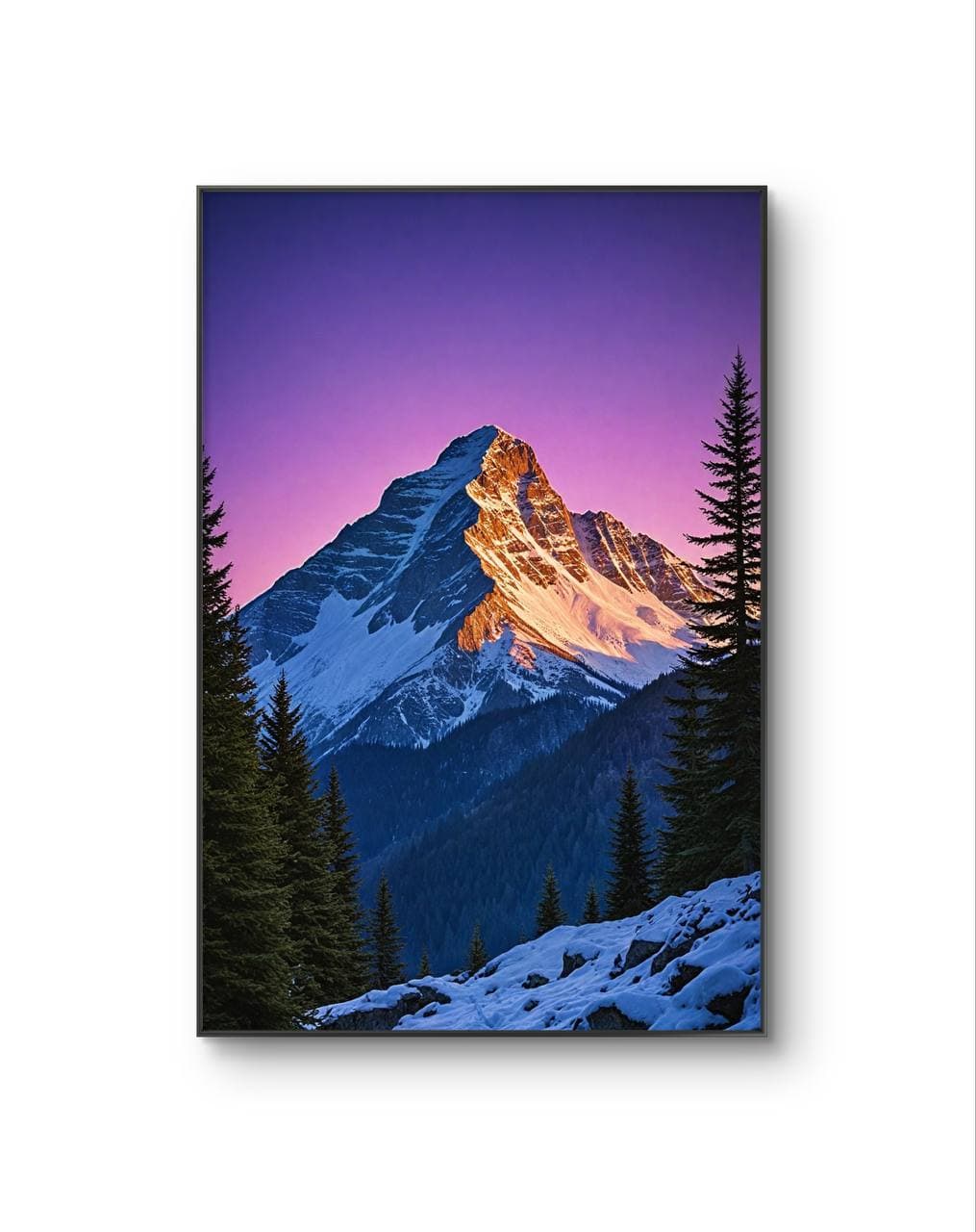LumièreVue - The Last Light on the Peak — Photography fine art print by LumièreVue