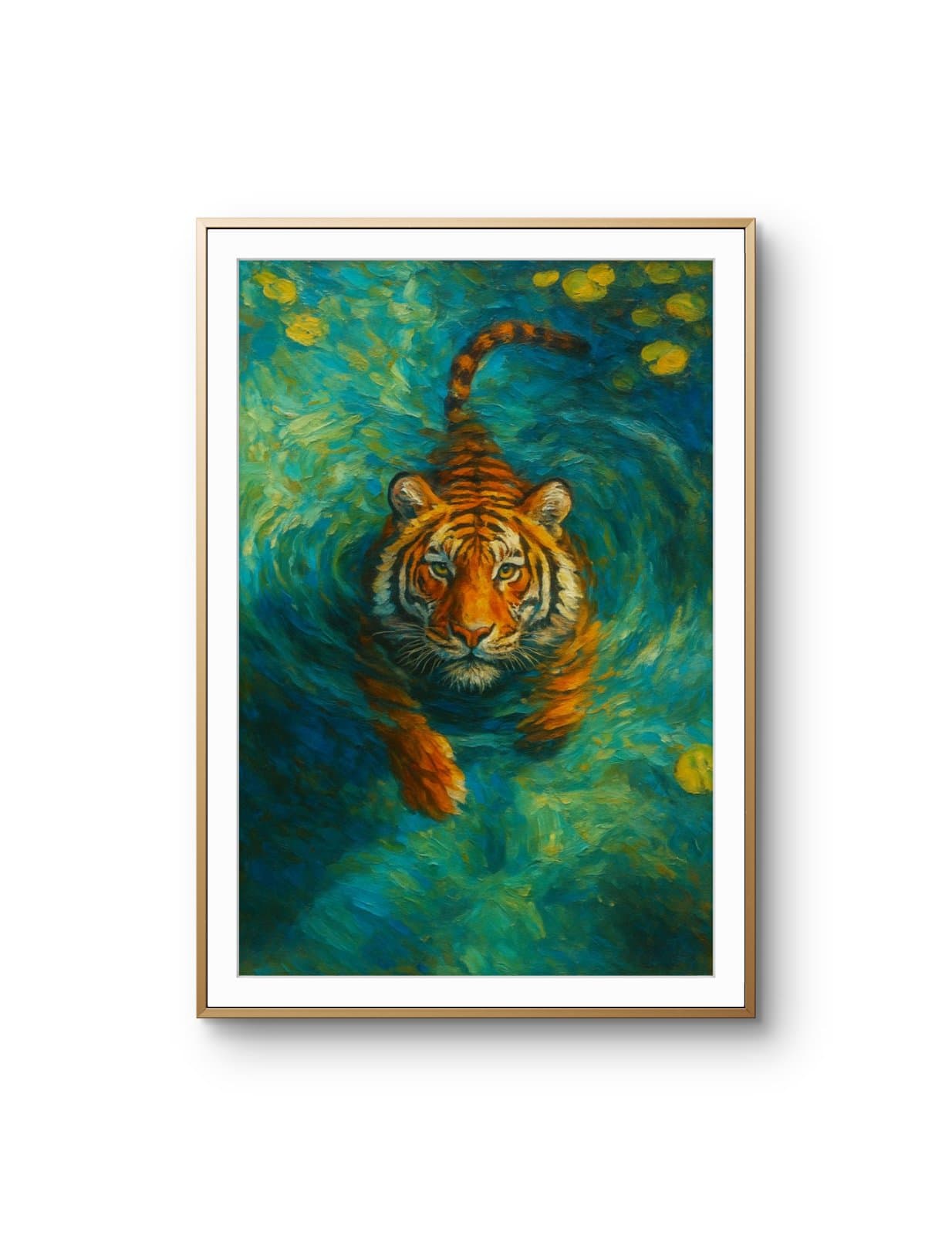 Elena Aureli - The Tiger's Journey — Mixed Media fine art print by Elena Aureli