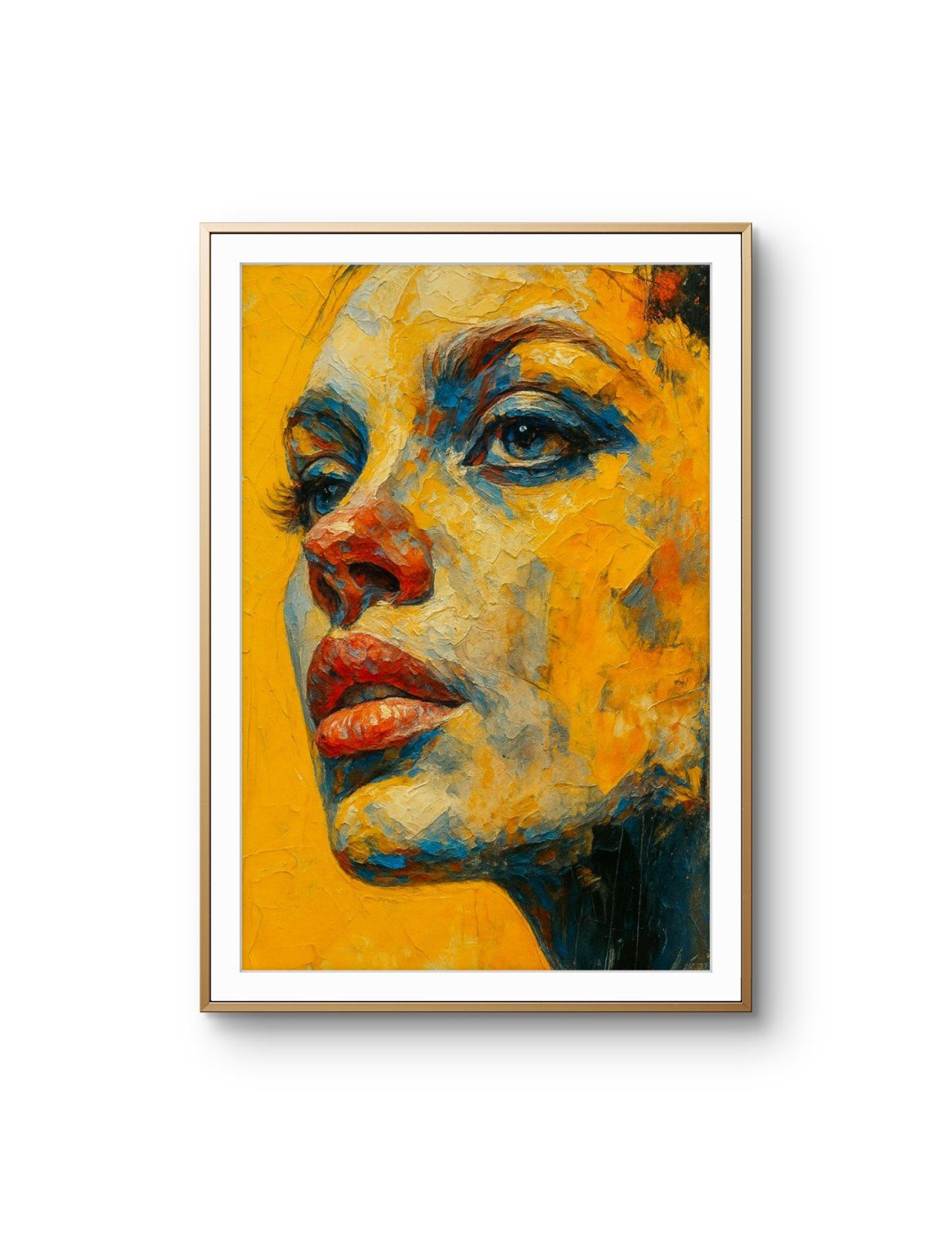 Elena Aureli - The Bold Gaze — Mixed Media fine art print by Elena Aureli