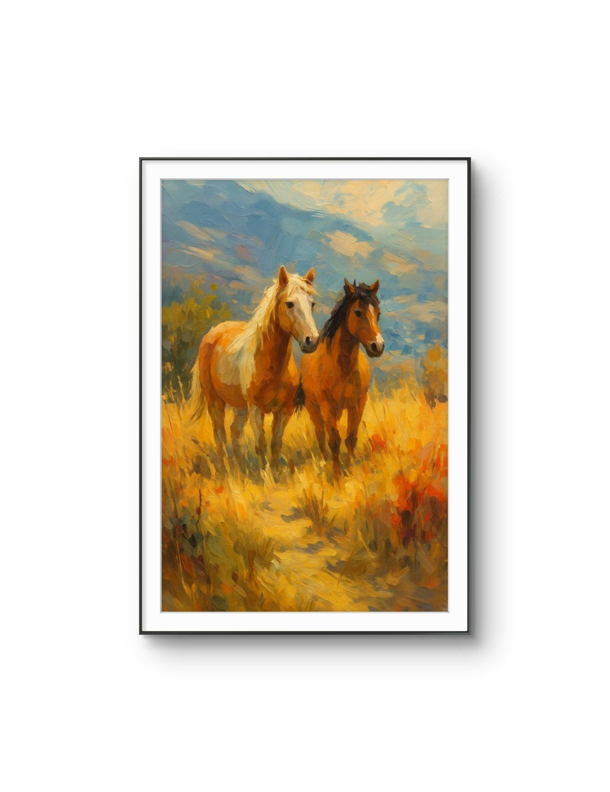 Henri des Bois - In the Warmth of the Meadow — Mixed Media fine art print by Henri des Bois