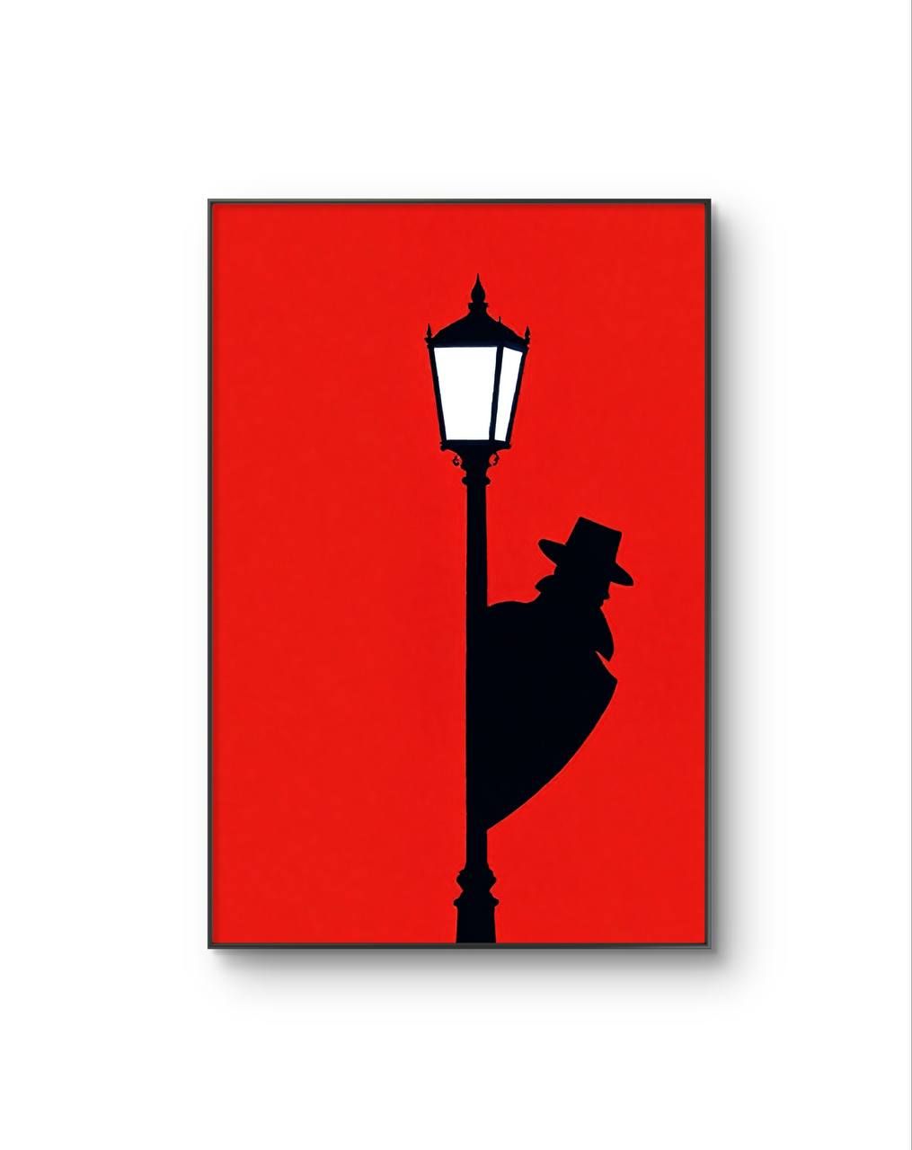 Rodrigo - The Watcher in the Night — Mixed Media fine art print by Rodrigo